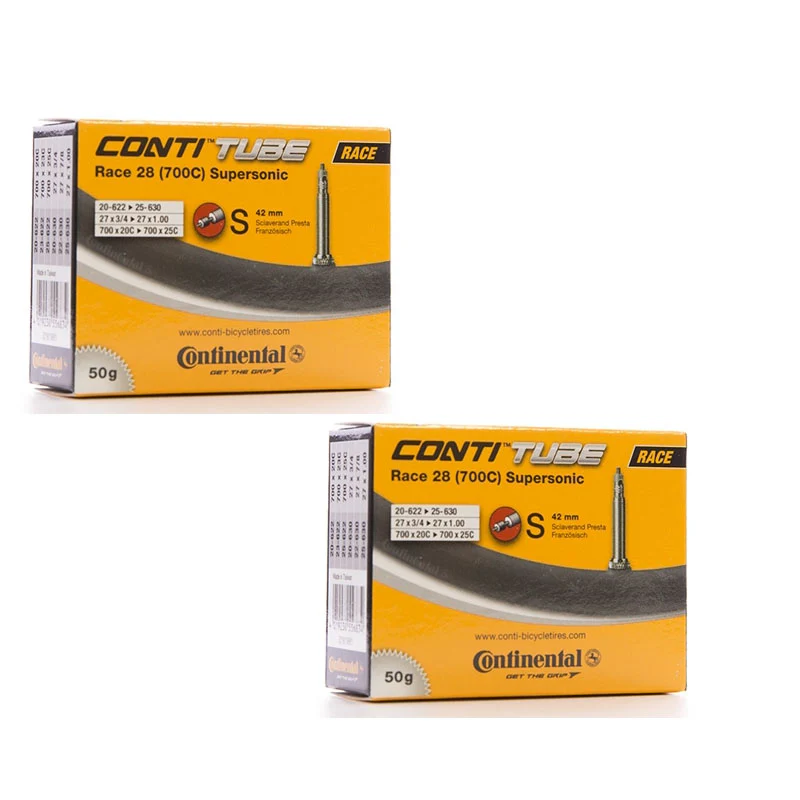 2x Continental Race 28 Supersonic Lightweight Bicycle Inner Tubes 700c - Image 3