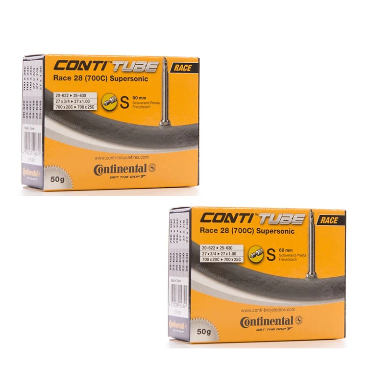 2x Continental Race 28 Supersonic Lightweight Bicycle Inner Tubes 700c - Image 4