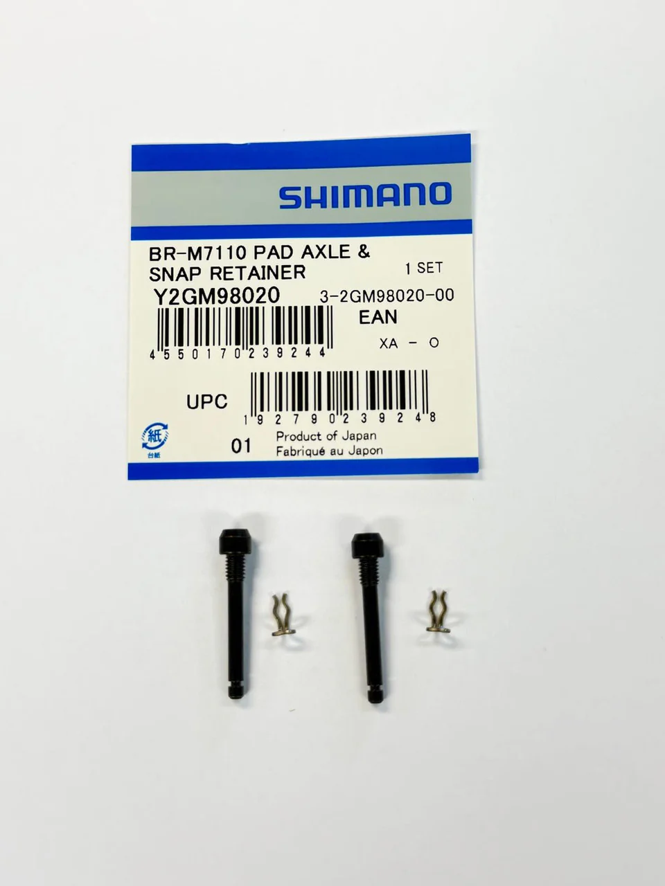 2x Shimano BR-M7110 Allen Key Brake Pad Replacement Retaining Pins