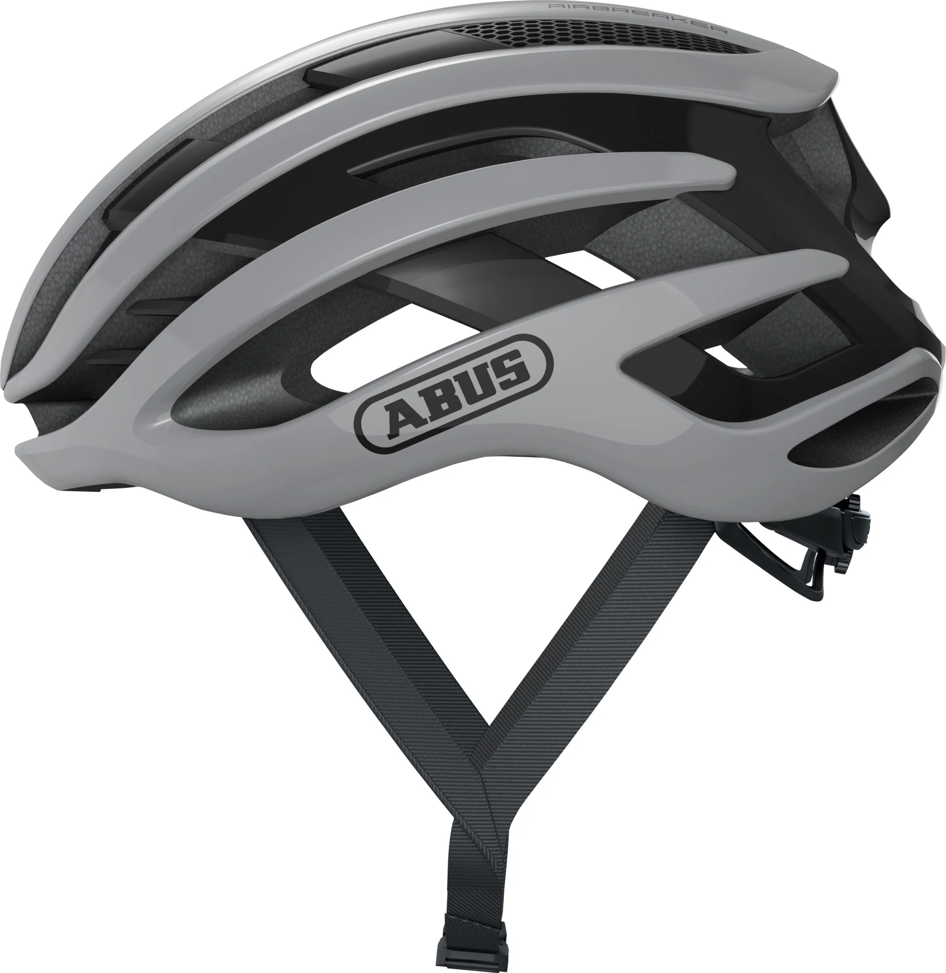 ABUS AirBreaker Elite Road Bicycle Helmet | Race Grey - Image 6
