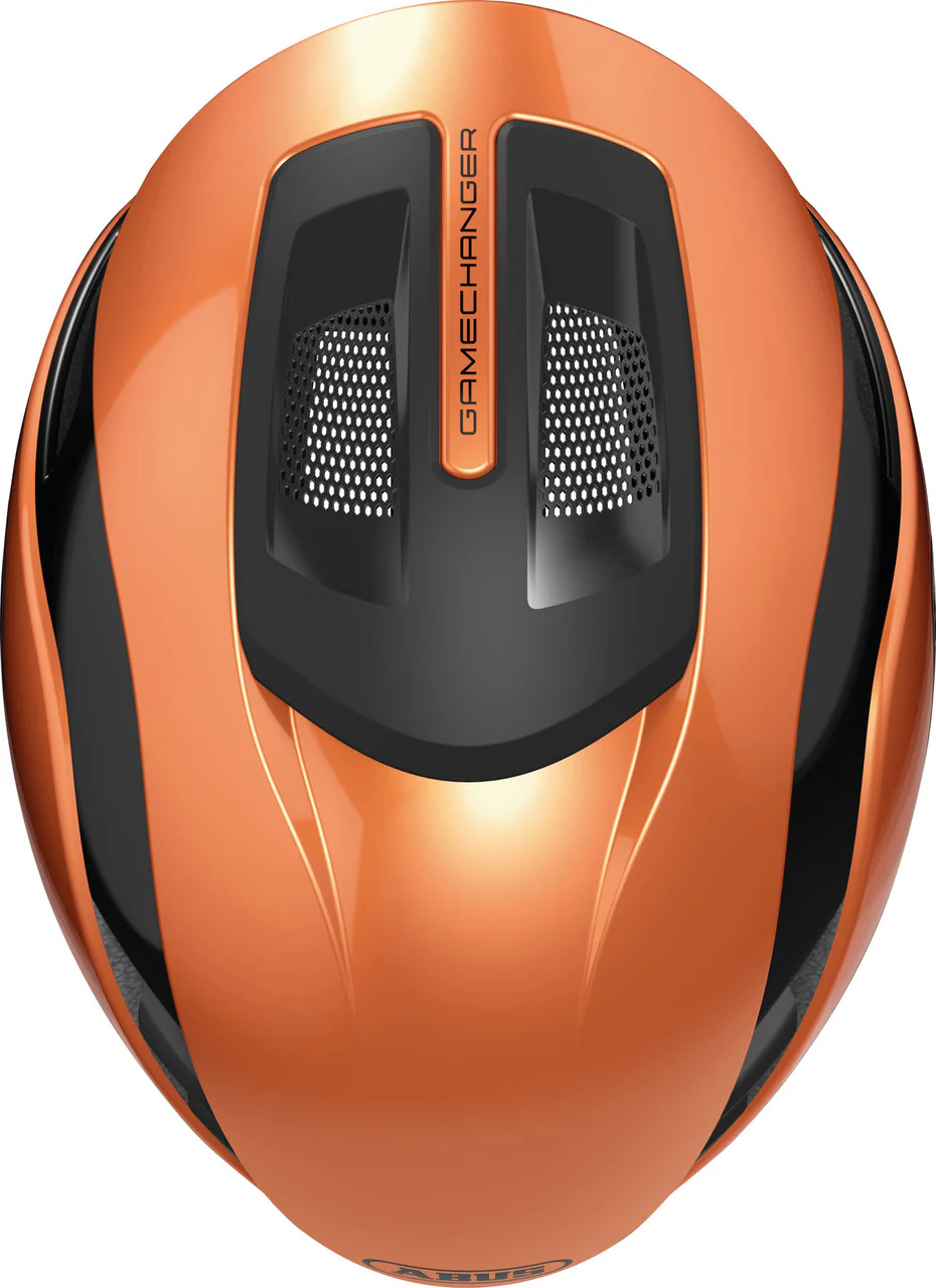 ABUS GameChanger 2.0 Road Aero Elite Helmet in Goldfish Orange - Image 3