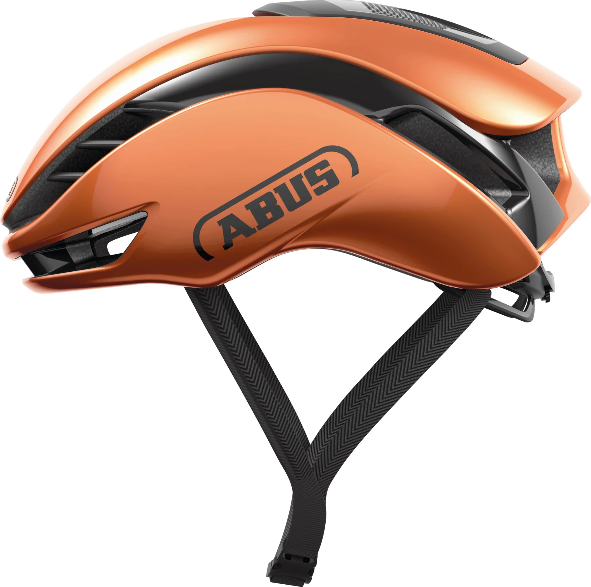 ABUS GameChanger 2.0 Road Aero Elite Helmet in Goldfish Orange - Image 5