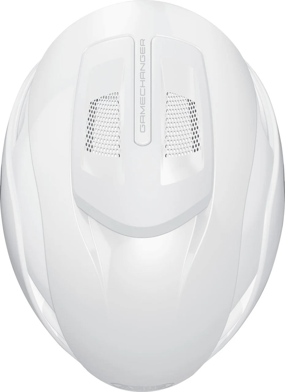 ABUS GameChanger 2.0 Road Aero Elite Helmet in Pure White - Image 4