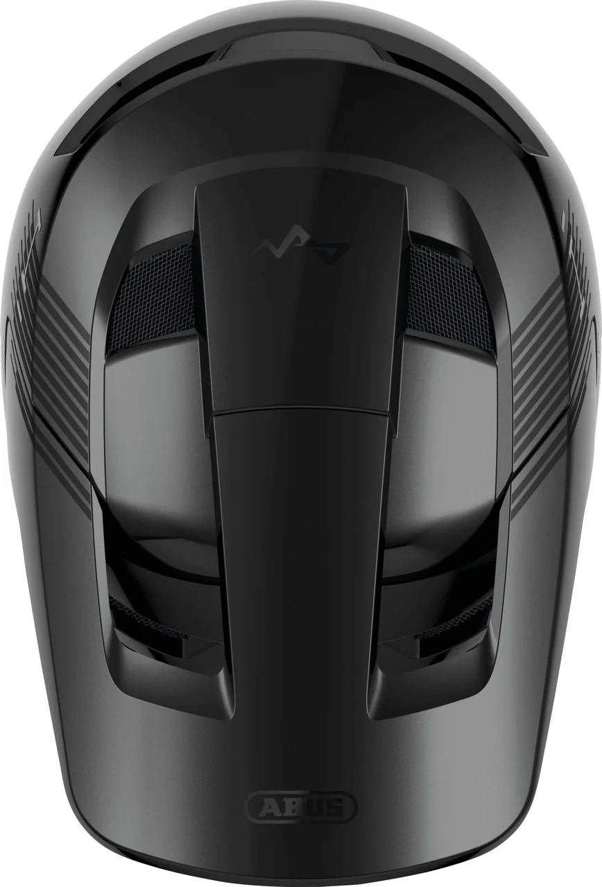 ABUS HiDrop MTB Full Face Helmet in Shiny Black - Image 3
