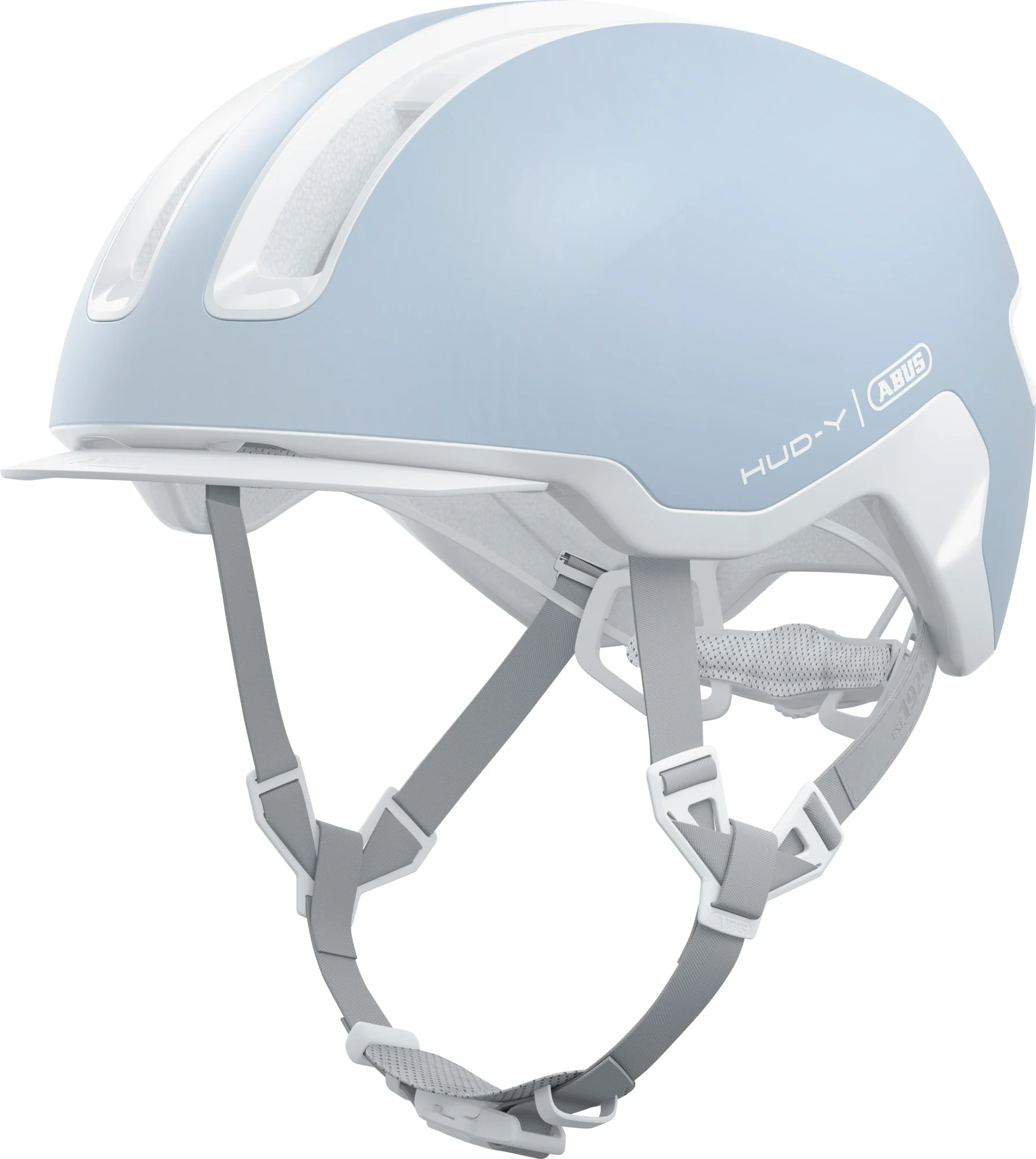 ABUS Hud-Y Pure Urban Helmet With Rear LED Light In Aqua - Image 5