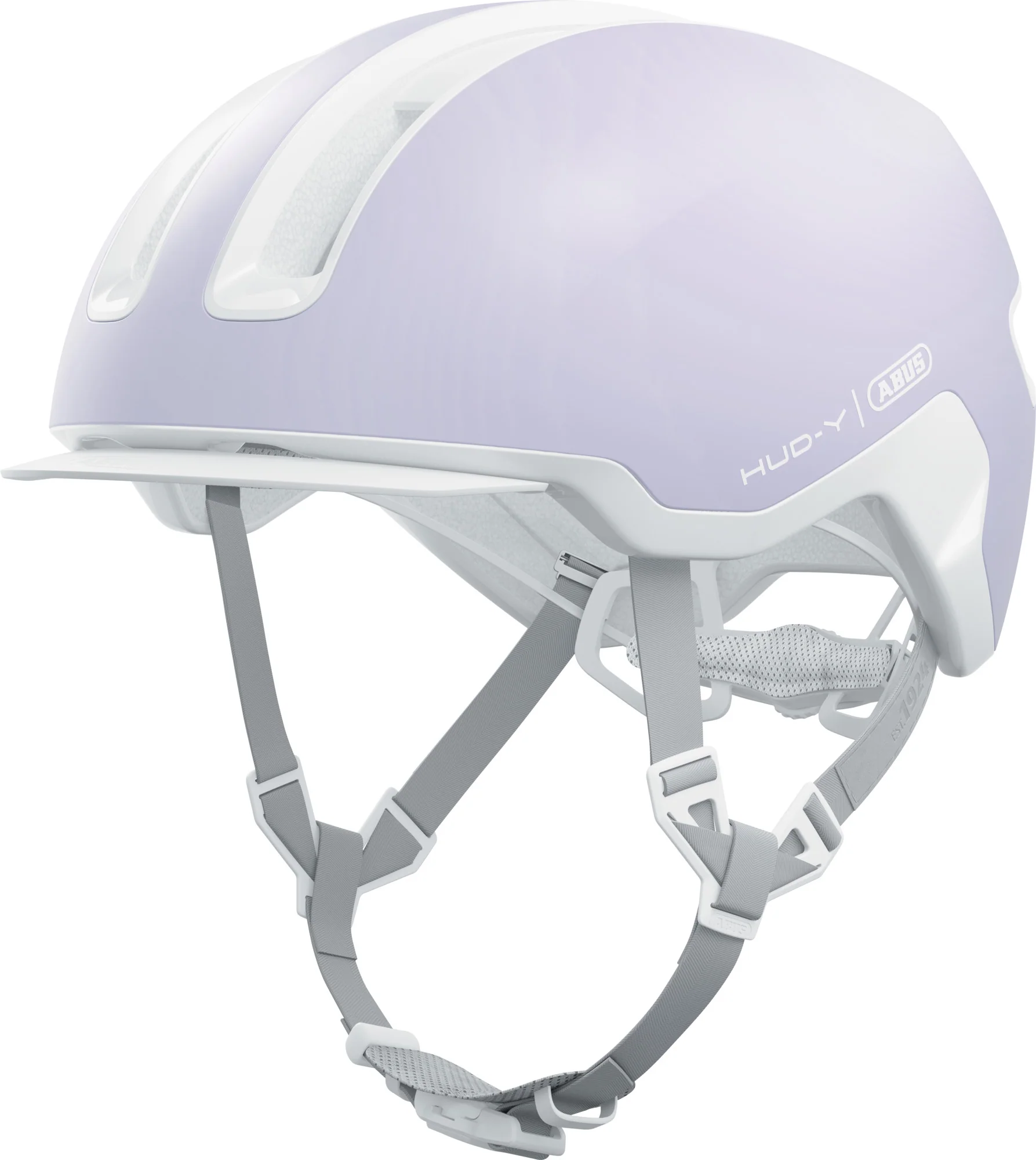 ABUS Hud-Y Pure Urban Helmet With Rear LED Light in Lavender - Image 5