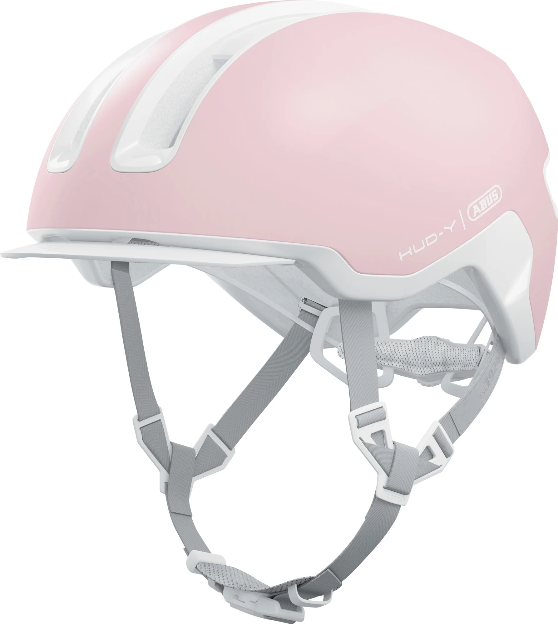 ABUS Hud-Y Pure Urban Helmet With Rear LED Light in Rose - Image 5