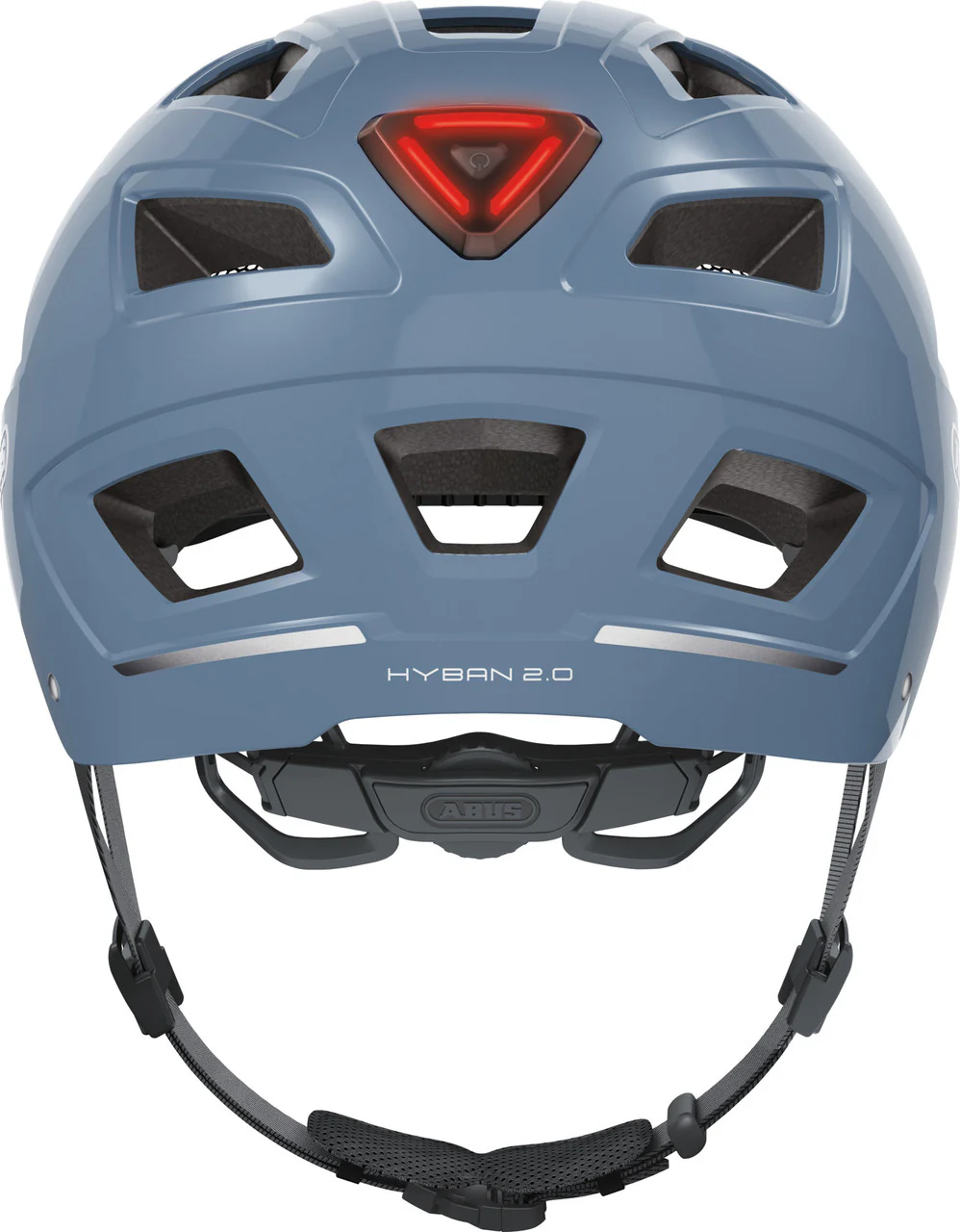 ABUS Hyban 2.0 Urban Helmet With Rear LED Light in Glacier Blue - Image 3