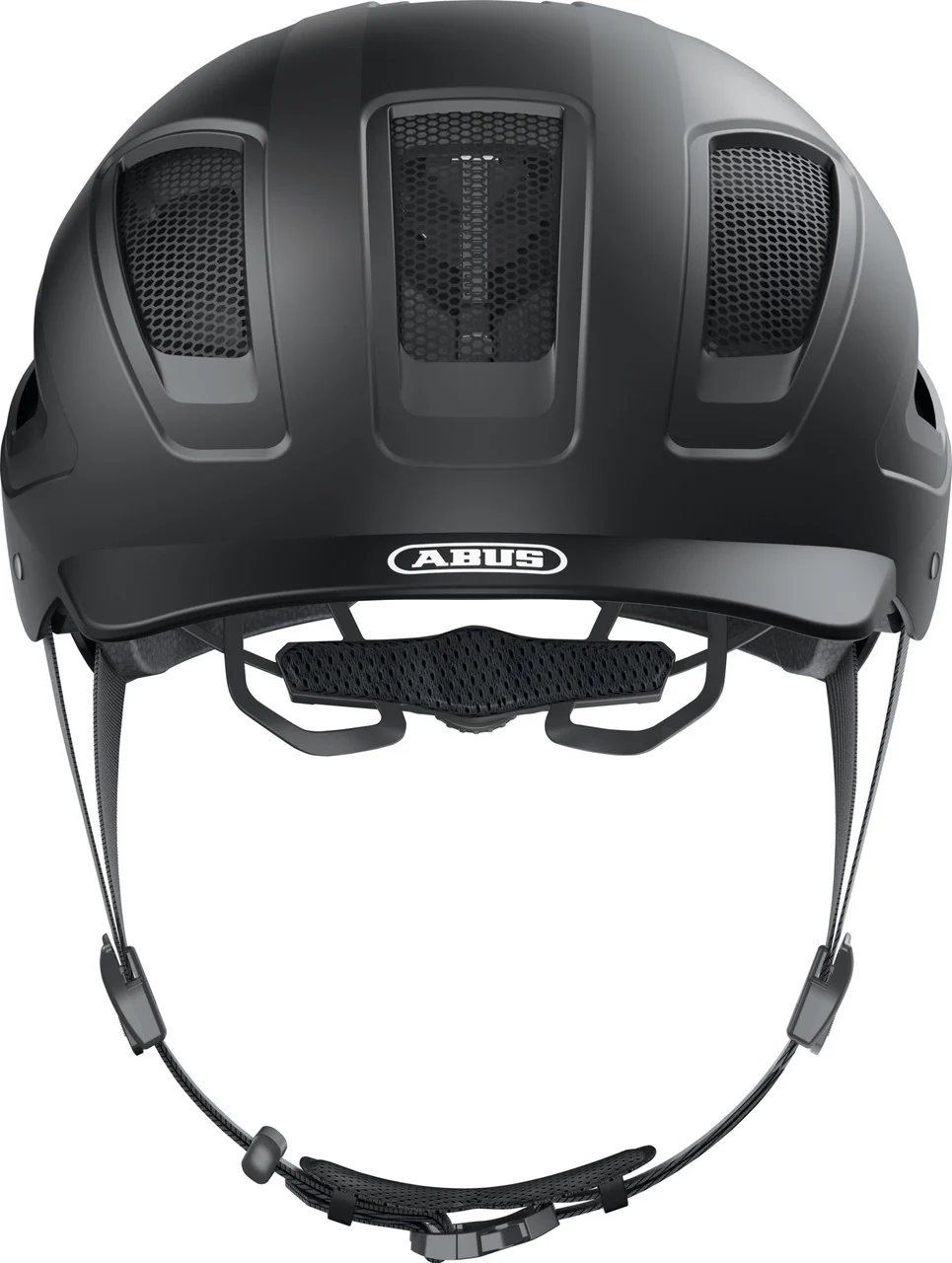 ABUS Hyban 2.0 Urban Helmet With Rear LED Light in Velvet Black - Image 2