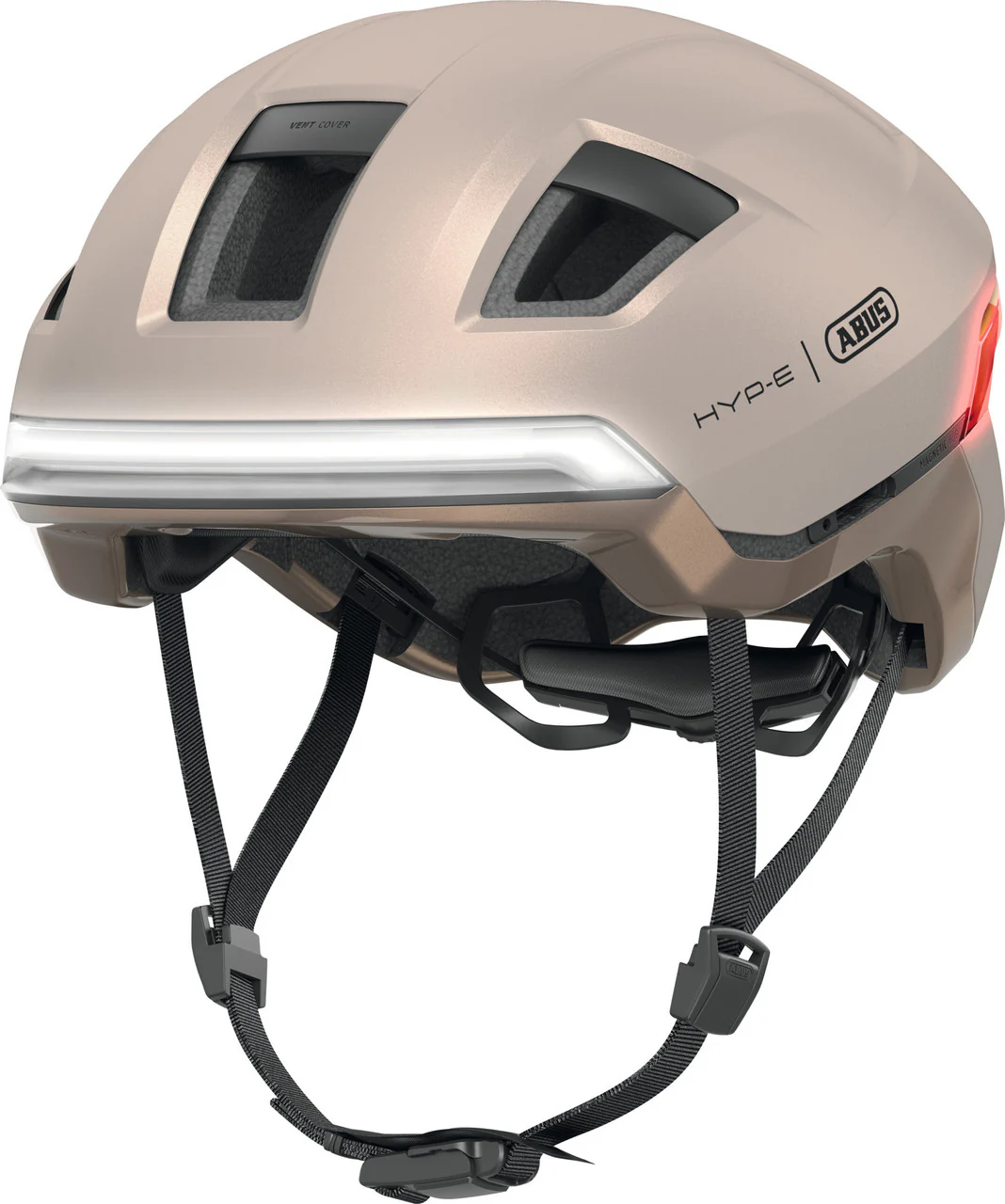 ABUS HYP-E Urban Commuting Helmet in Champagne Gold - Image 3