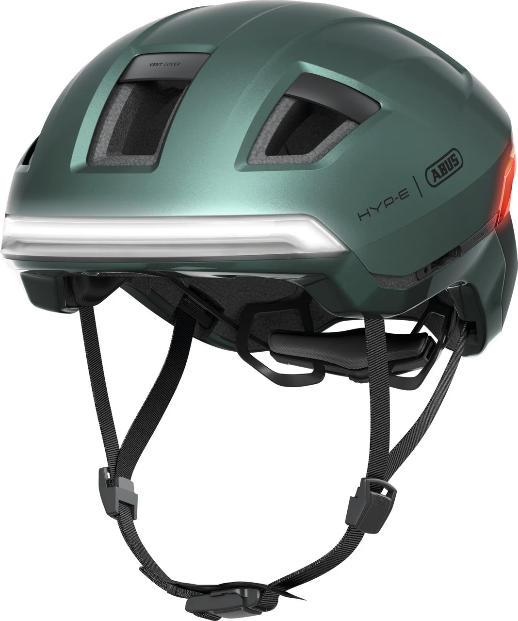 ABUS HYP-E Urban Commuting Helmet in Jungle Green - Image 2