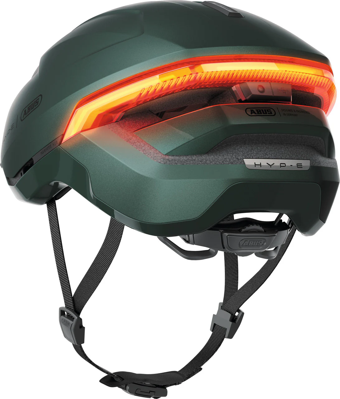 ABUS HYP-E Urban Commuting Helmet in Jungle Green - Image 3