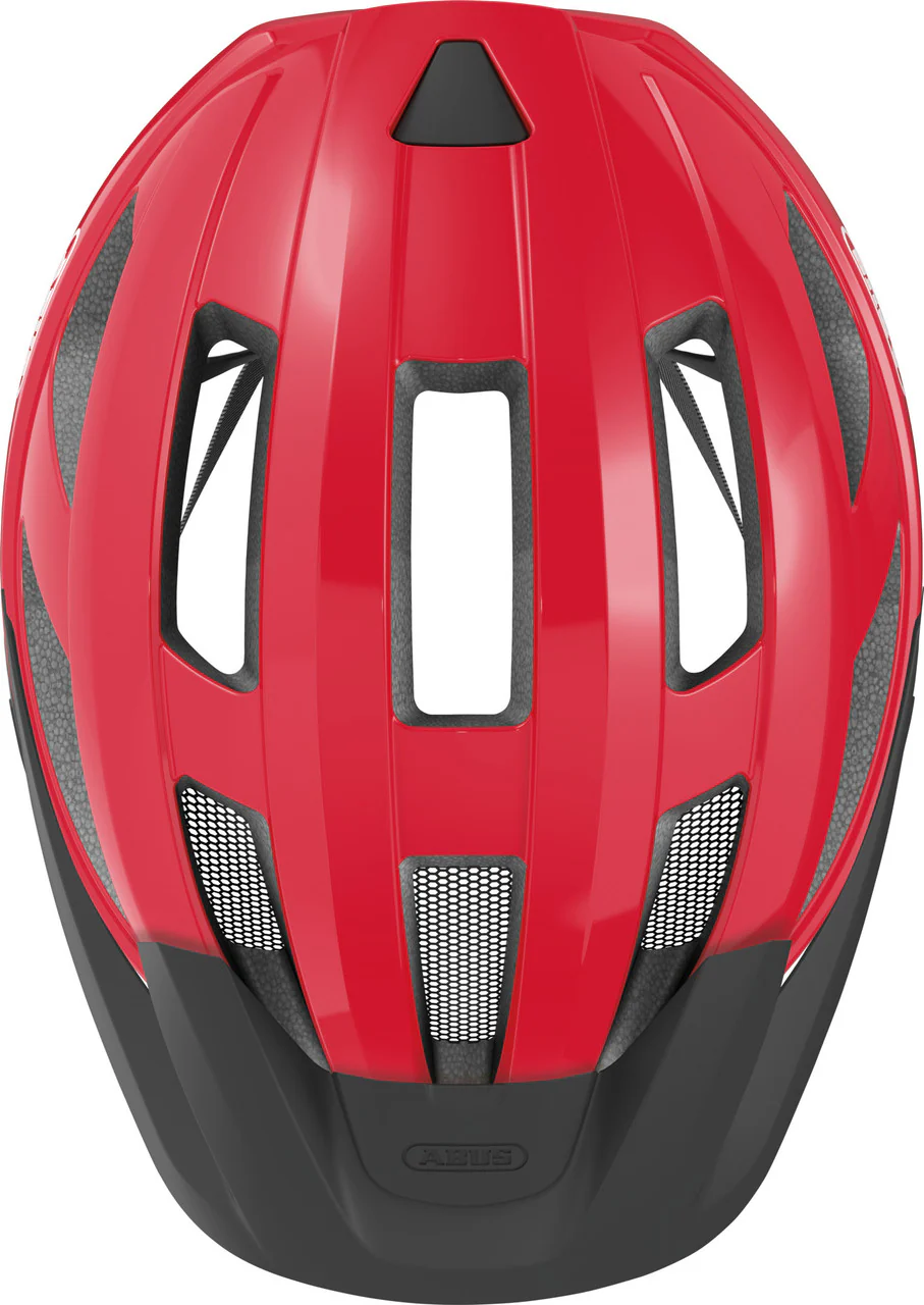 ABUS Macator Road Bicycle Helmet in Blaze Red - Image 4