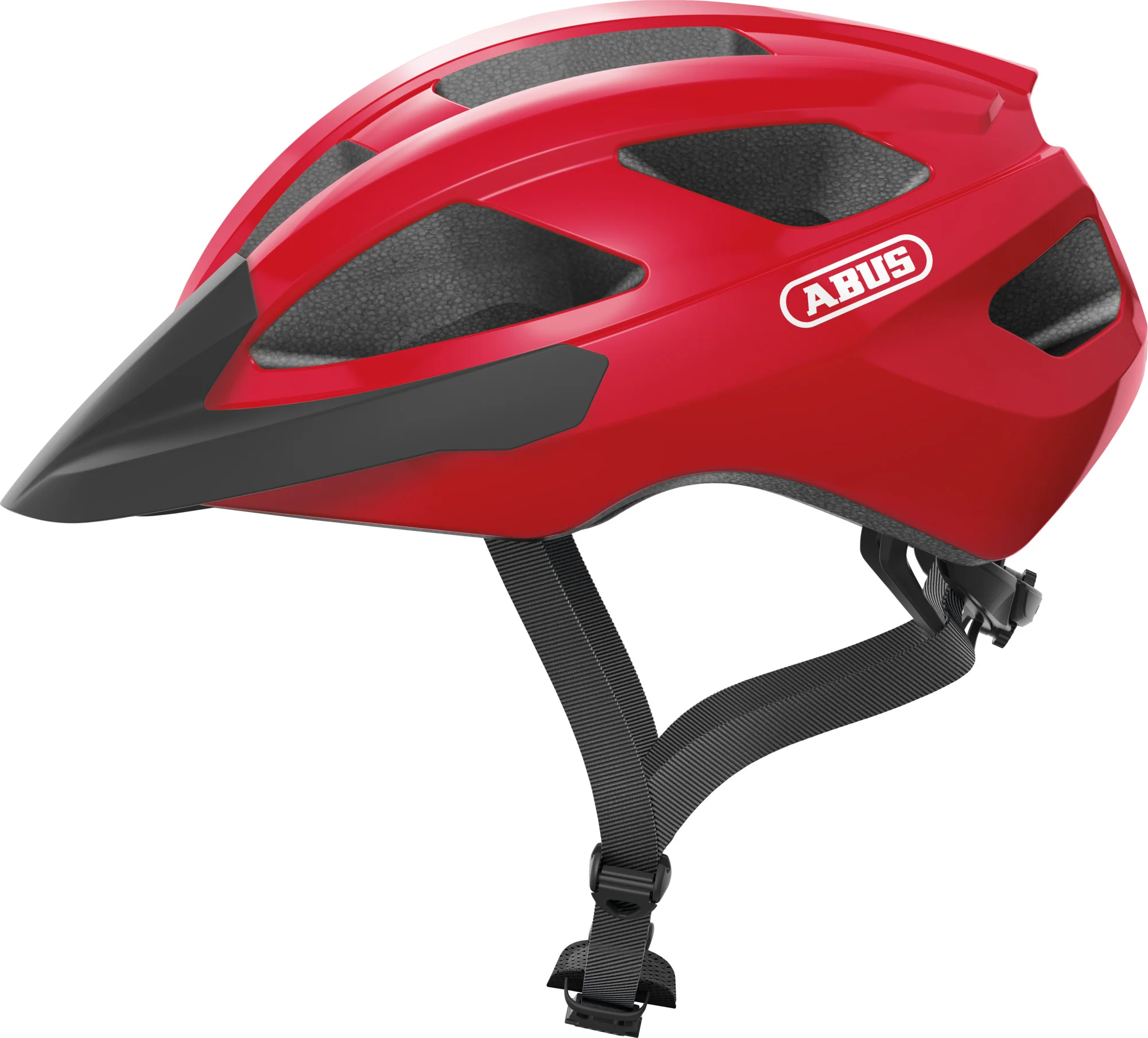 ABUS Macator Road Bicycle Helmet in Blaze Red - Image 5