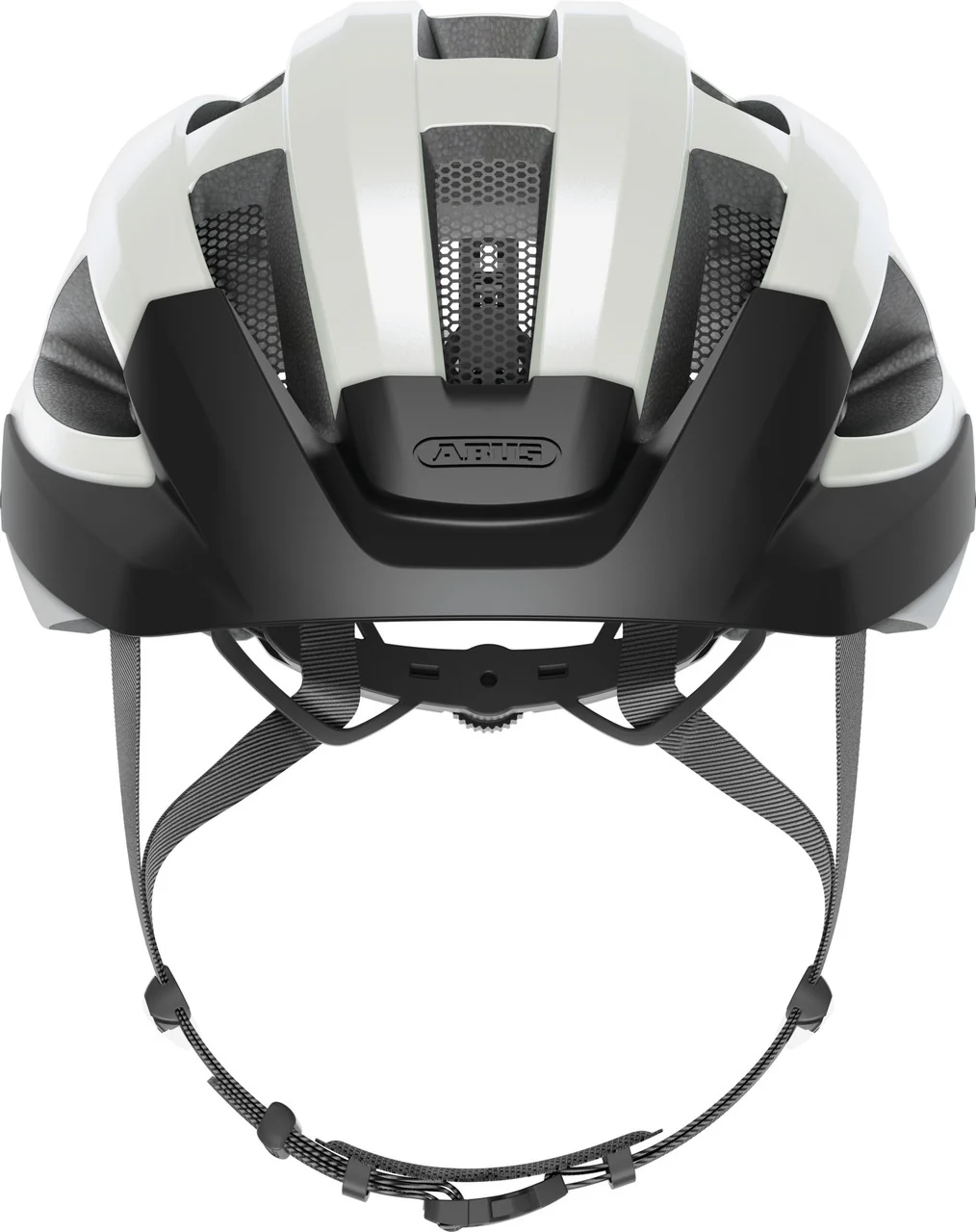 ABUS Macator Road Bicycle Helmet in Pearl White - Image 4
