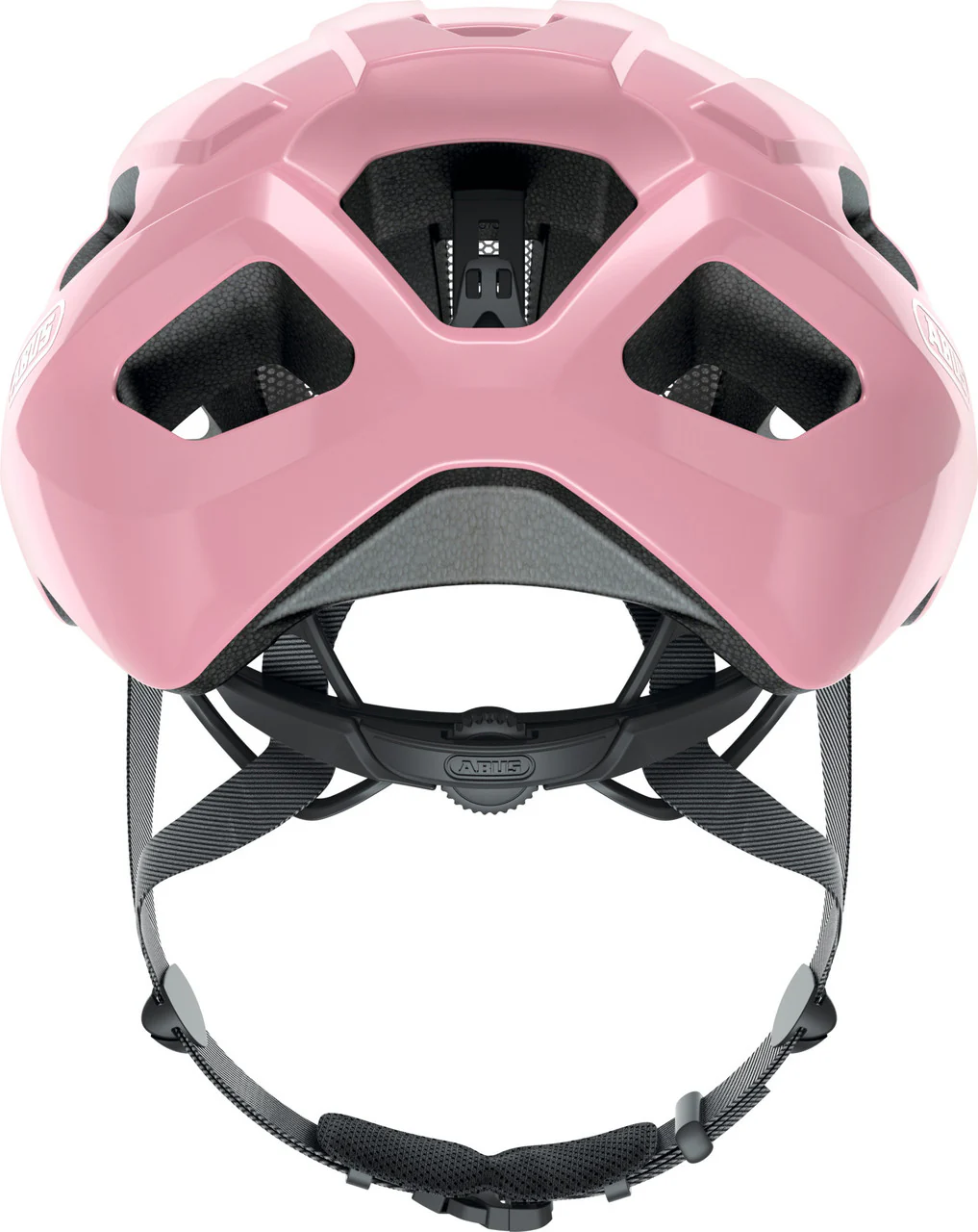 ABUS Macator Road Bicycle Helmet in Shiny Rose - Image 3