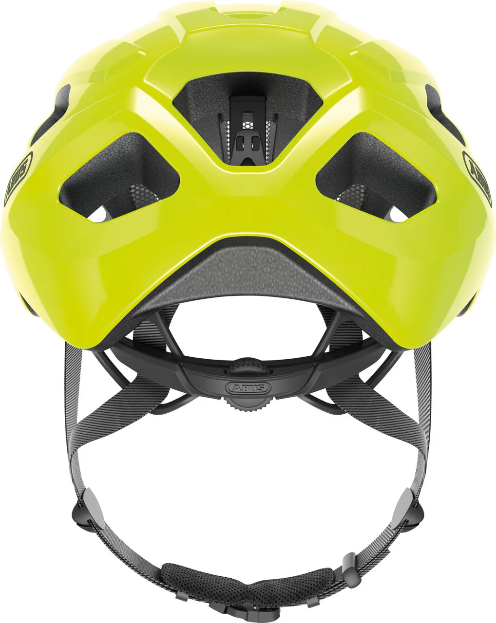 ABUS Macator Road Bicycle Helmet in Signal Yellow - Image 2