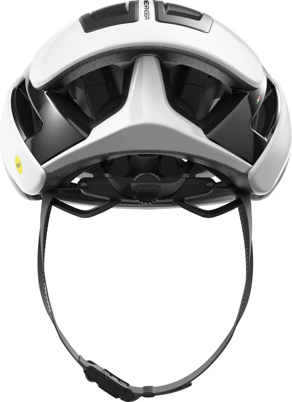 ABUS MIPS GameChanger 2.0 Road Aero Elite Bicycle Helmet in Shiny White - Image 3