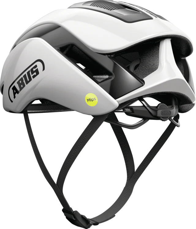 ABUS MIPS GameChanger 2.0 Road Aero Elite Bicycle Helmet in Shiny White - Image 6