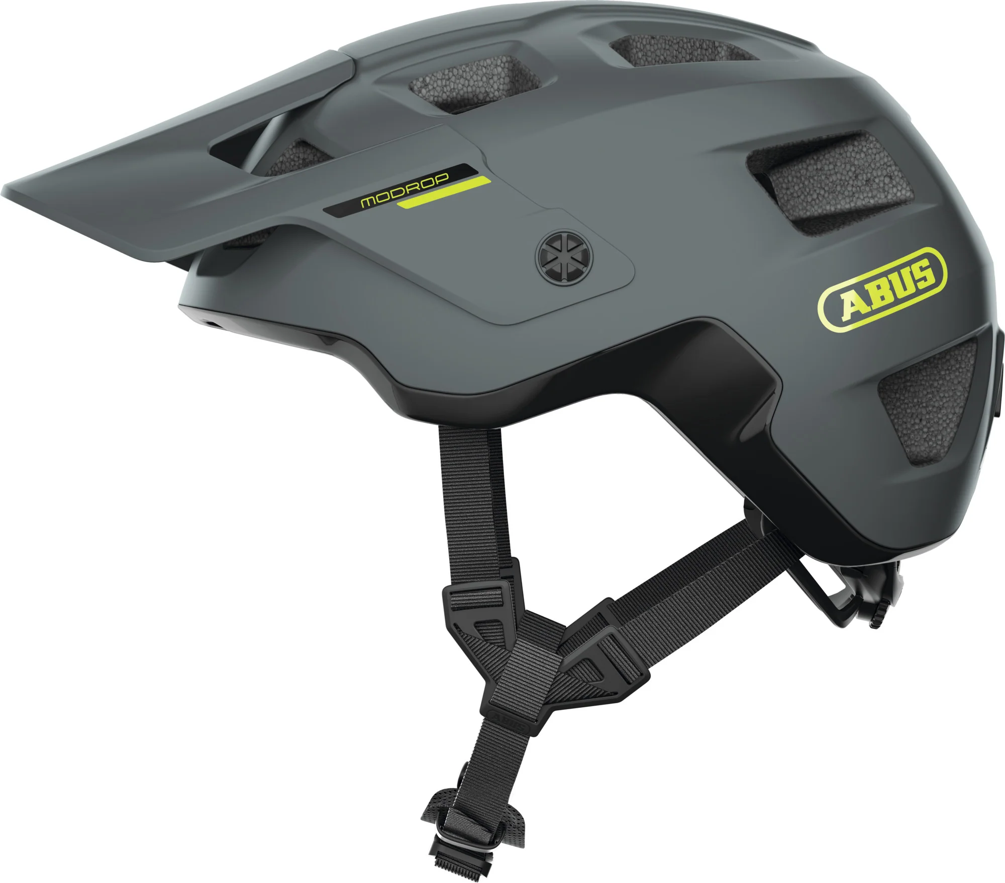 ABUS MoDrop MTB Helmet in Concrete Grey - Image 5