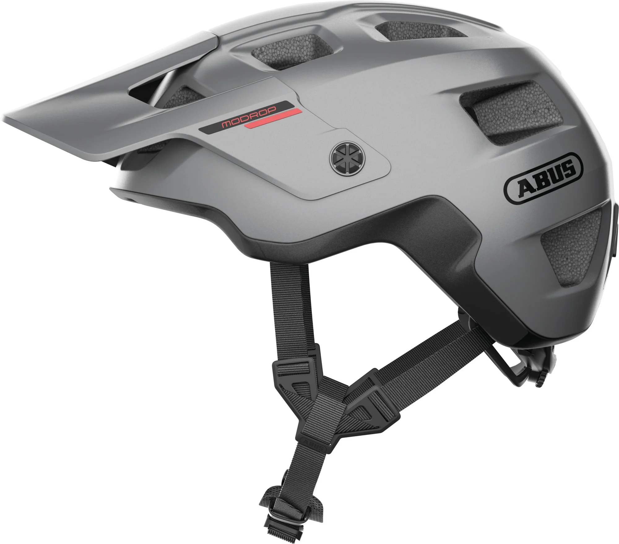 ABUS MoDrop MTB Helmet in Ti Silver - Image 5