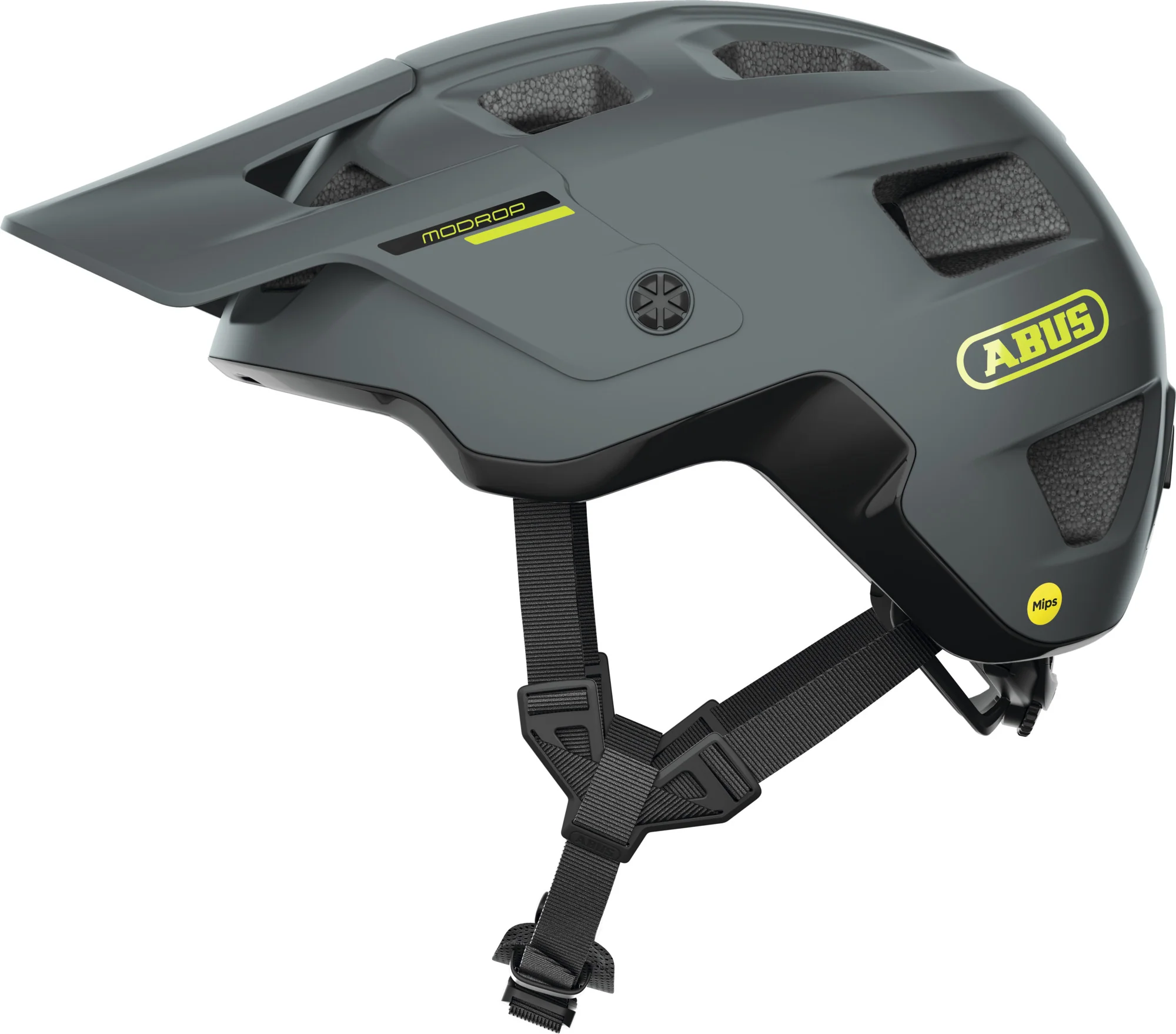 ABUS MoDrop MTB MIPS Helmet in Concrete Grey - Image 5