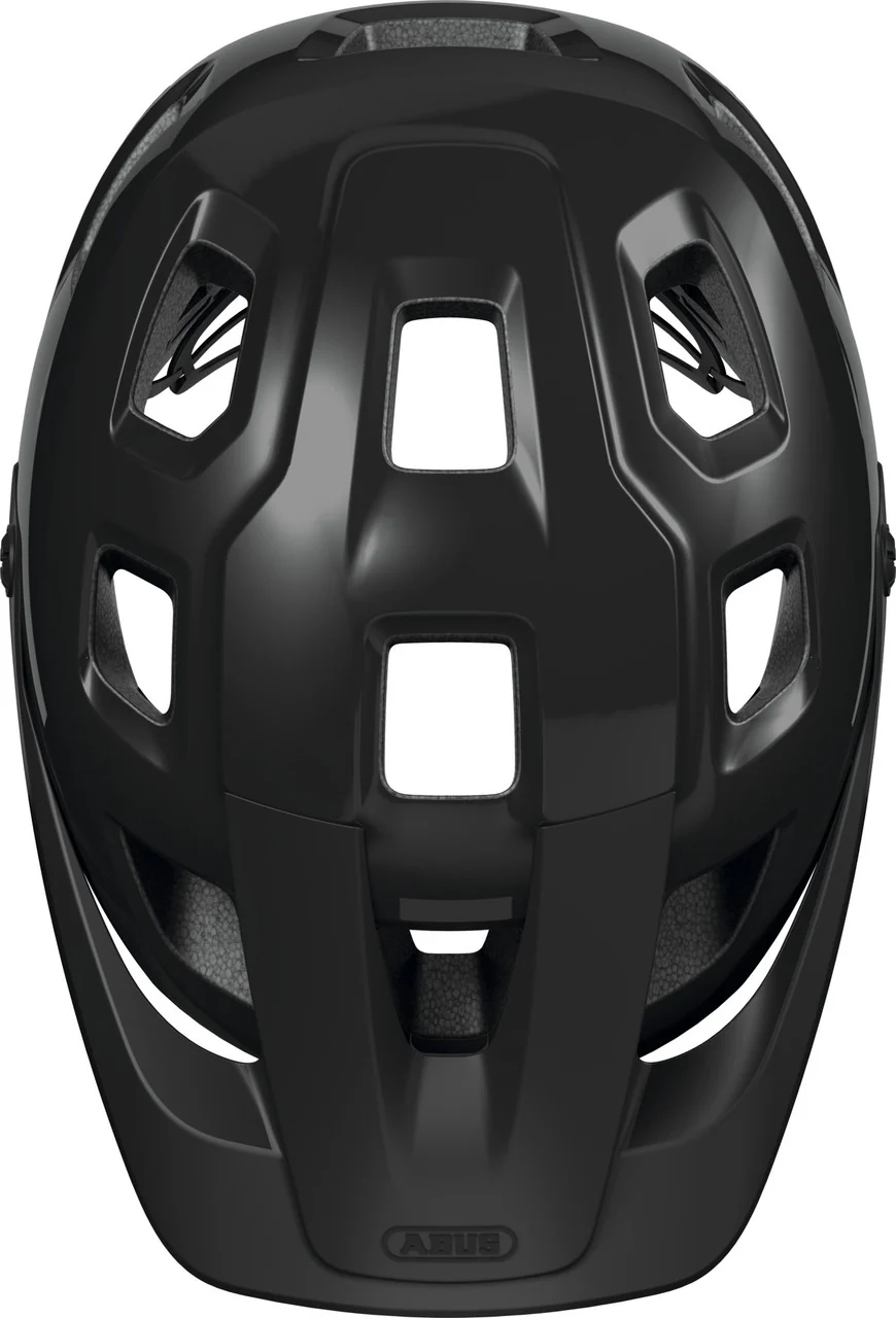 ABUS MoTrip MTB Bicycle Helmet In Shiny Black - Image 4