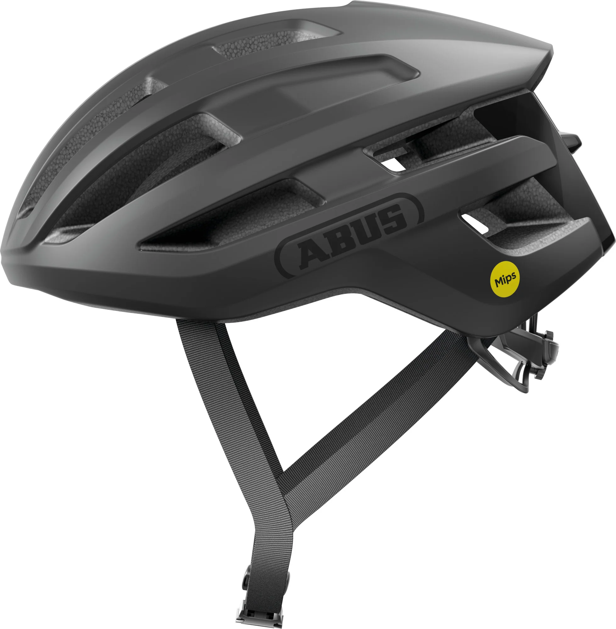 ABUS Powerdome MIPS Road Helmet in Velvet Black - Image 5