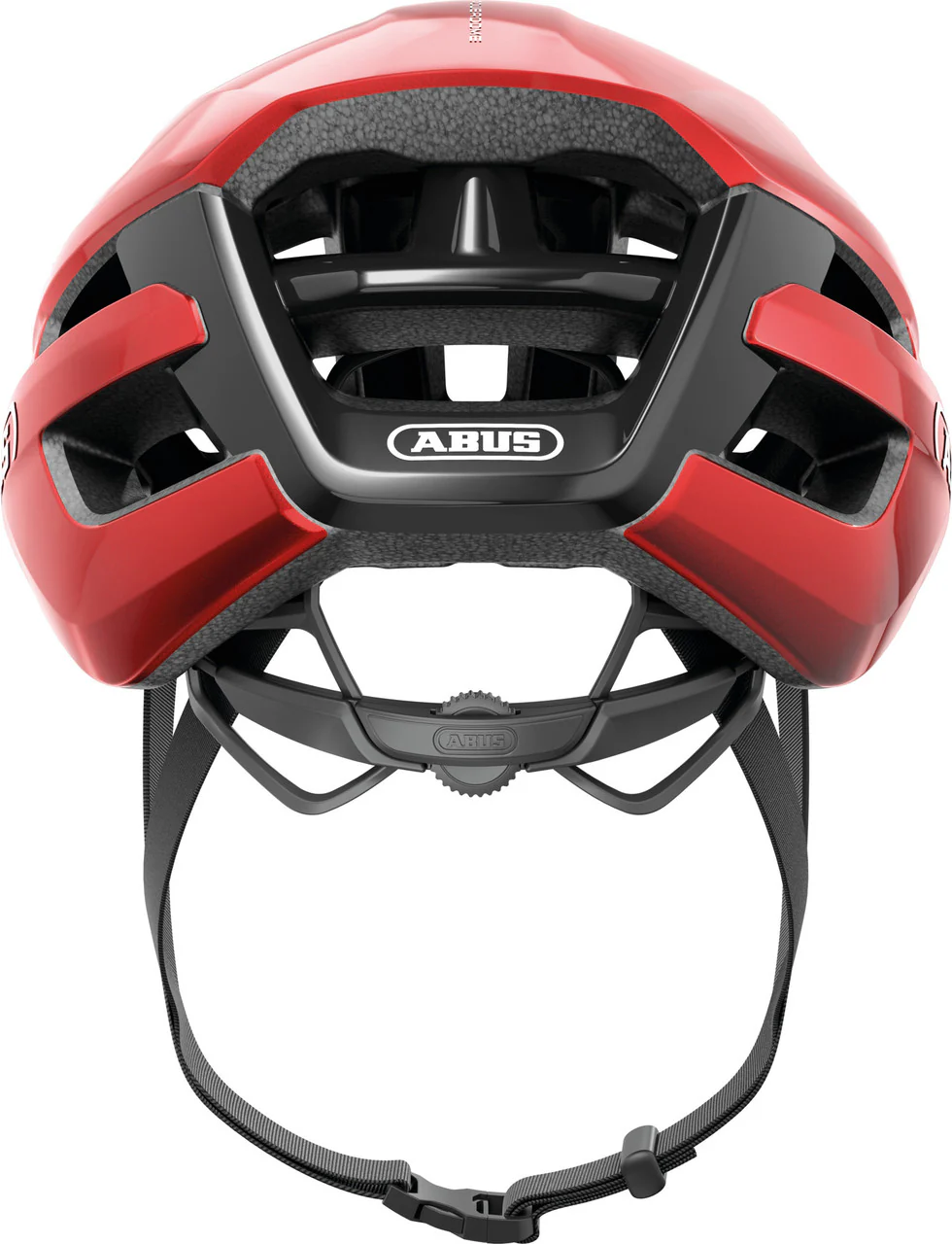 ABUS Powerdome Road Helmet in Blaze Red - Image 3
