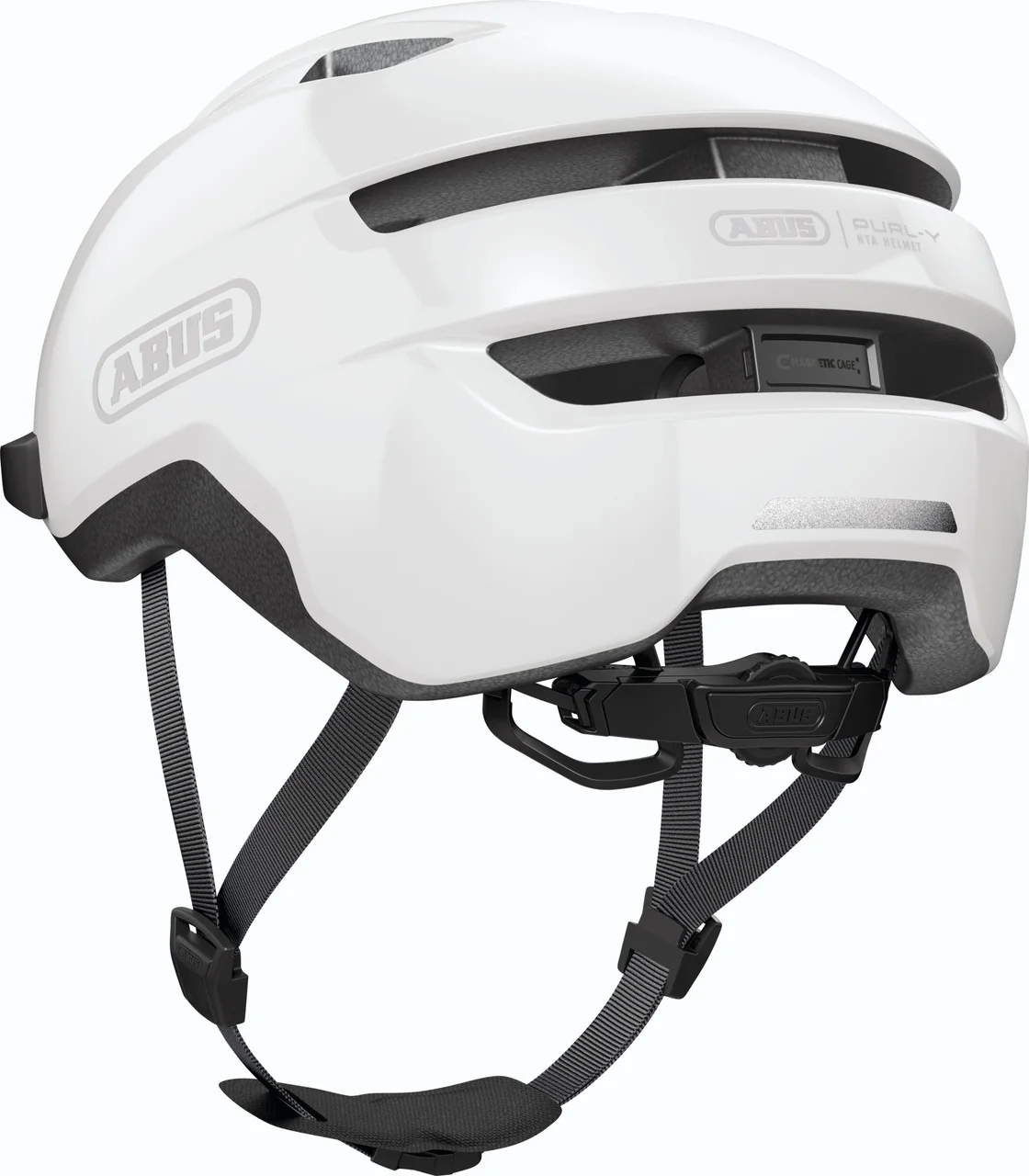 ABUS Purl-Y Urban Bicycle Helmet in Shiny White - Image 4