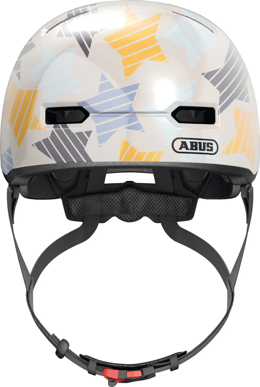 ABUS Skurb Kids Skate Helmet in Grey Stars - Image 2