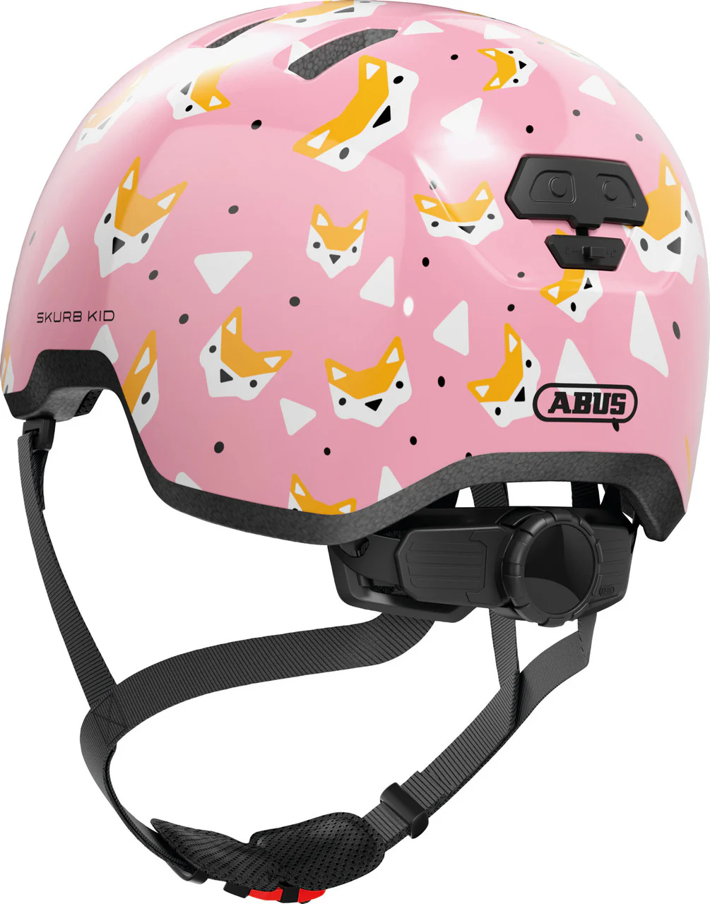 ABUS Skurb Kids Skate Helmet in Rose Foxes - Image 3