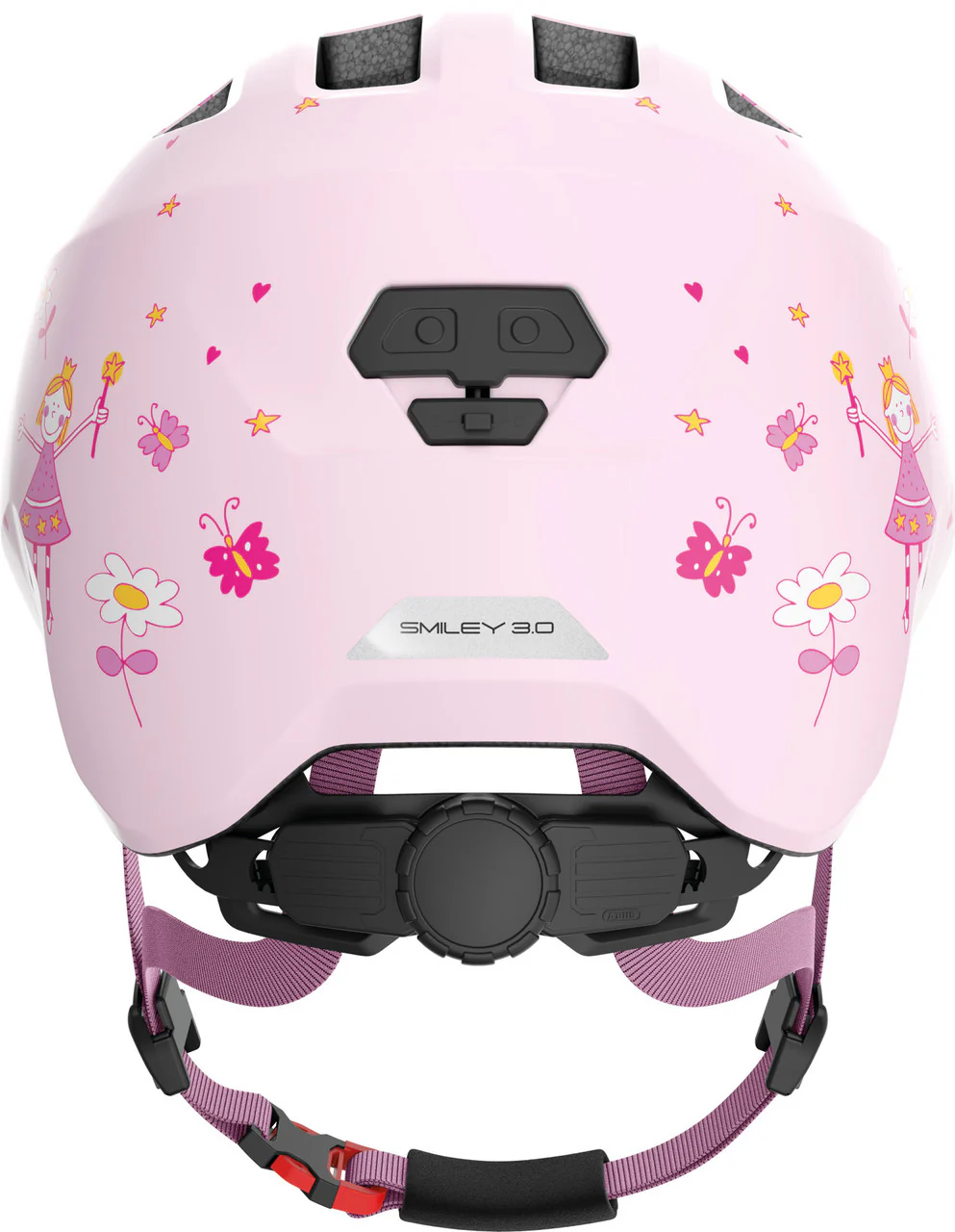 ABUS Smiley 3.0 Kids Leisure Bicycle Helmet In Rose Princess - Image 3