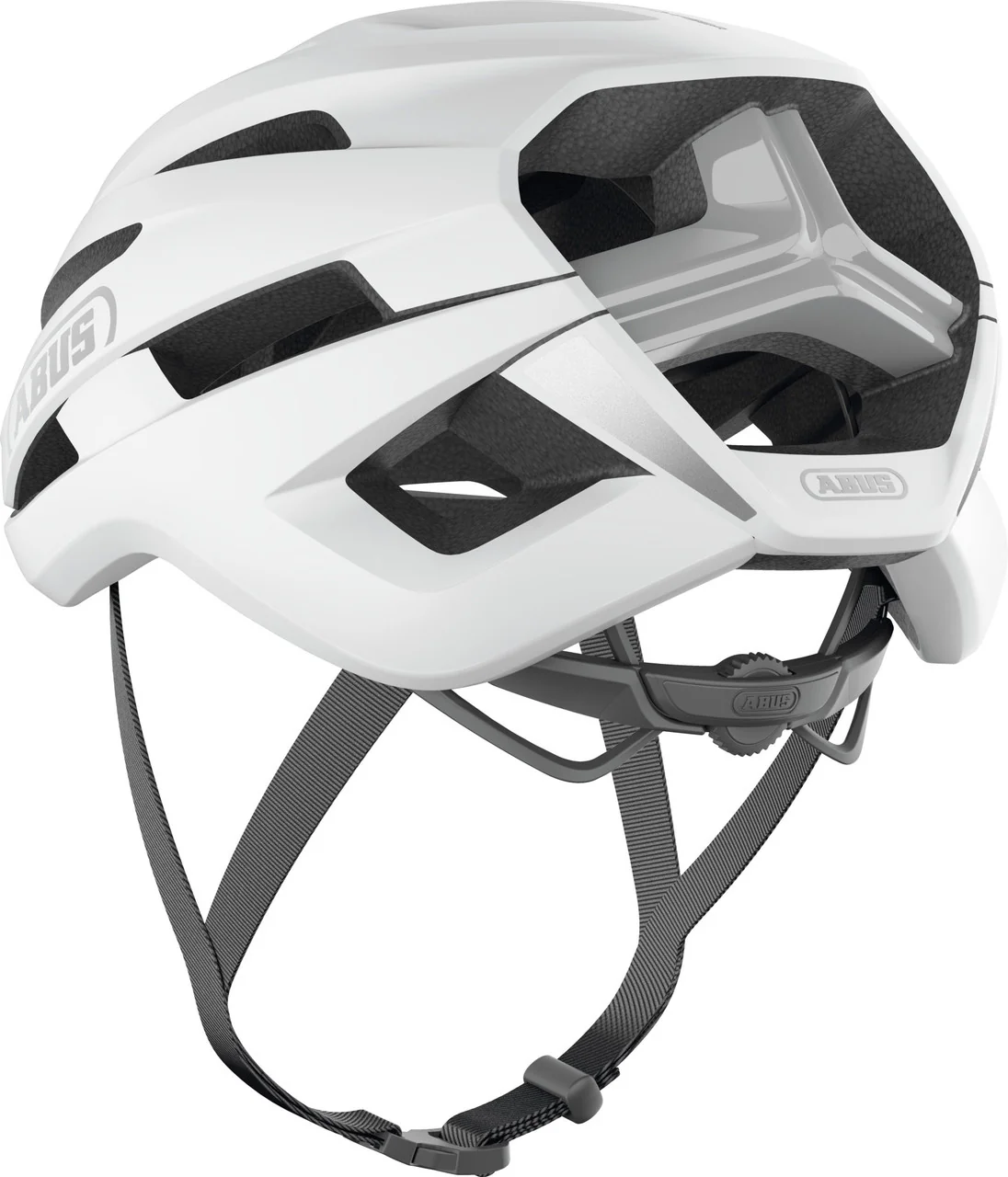 ABUS Stormchaser ACE Road Helmet in Polar White - Image 3