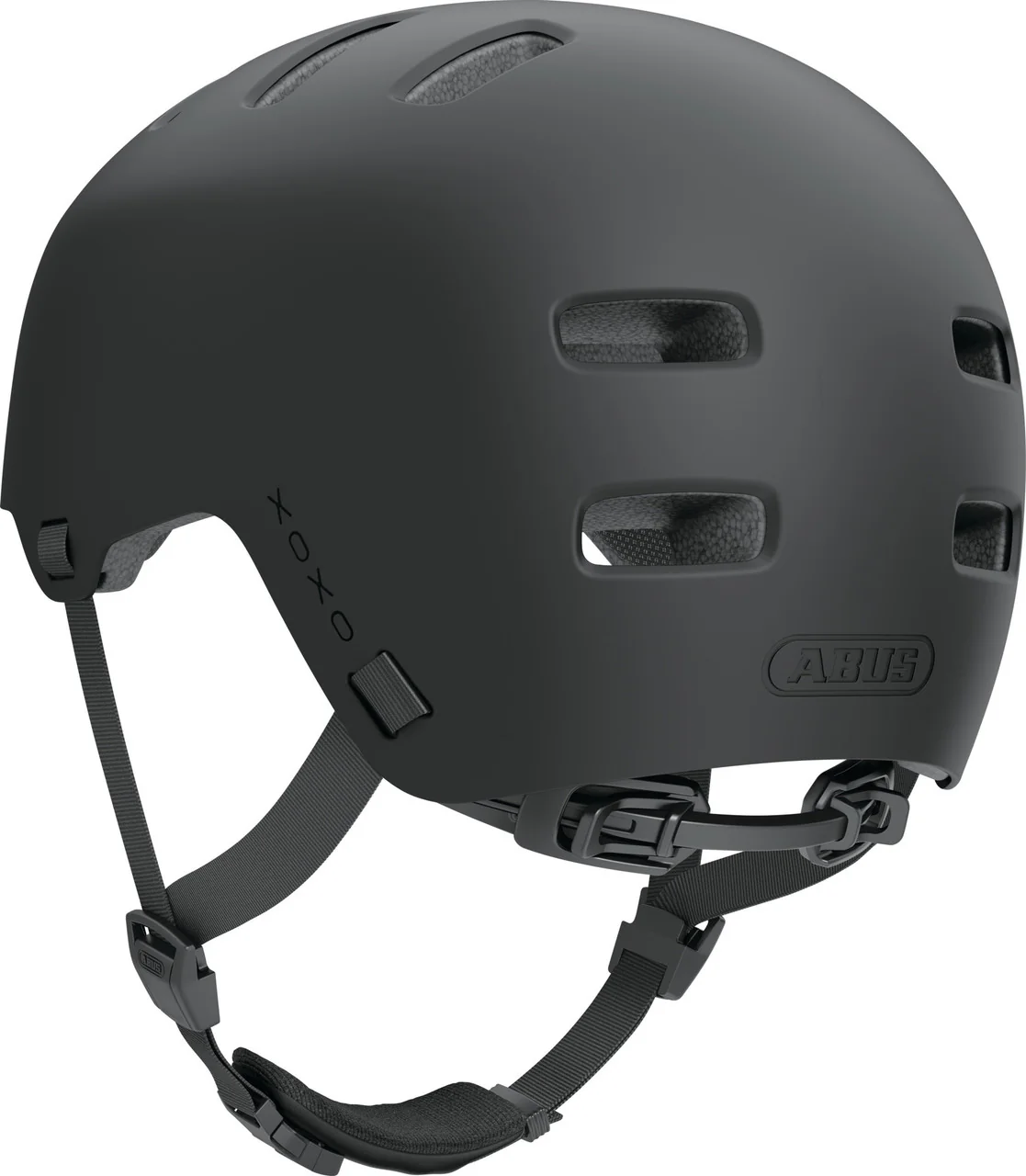 ABUS XOXO Urban City Skater-Look Helmet in Velvet Black - Image 3