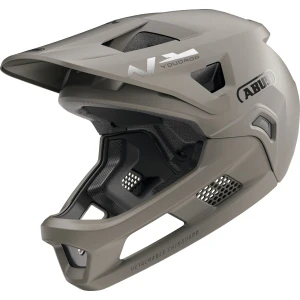 ABUS YouDrop FF Kids Full Face MTB Helmet in Dust Grey 48-55cm