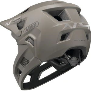 ABUS YouDrop FF Kids Full Face MTB Helmet in Dust Grey 48-55cm - Image 2