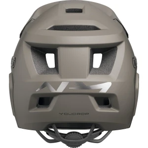 ABUS YouDrop FF Kids Full Face MTB Helmet in Dust Grey 48-55cm - Image 4