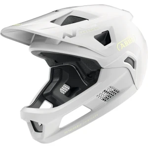 ABUS YouDrop FF Kids Full Face MTB Helmet in Lemon White 48-55cm