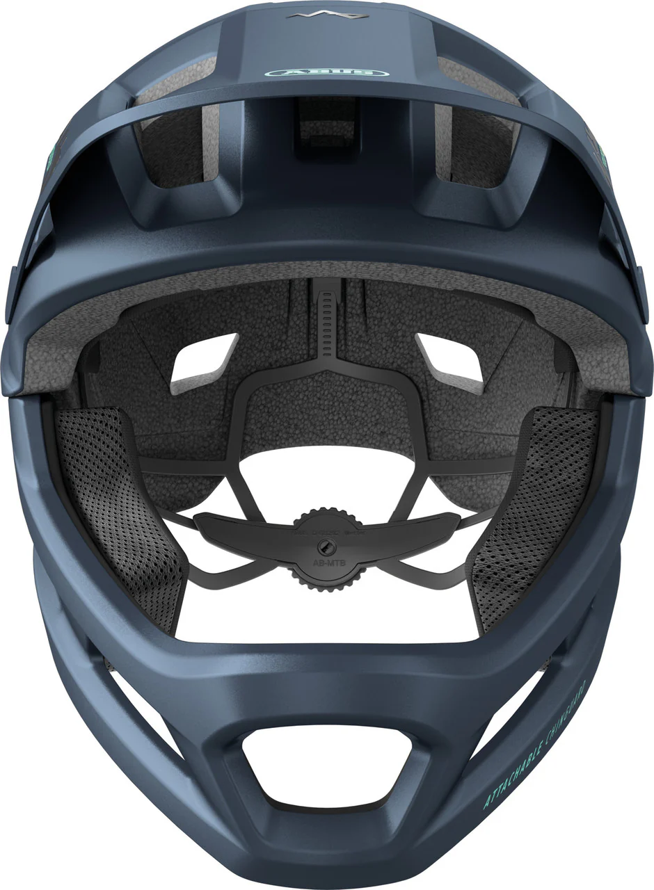 ABUS YouDrop FF Kids Full Face MTB Helmet – Midnight Blue | 48-55 cm - Image 3