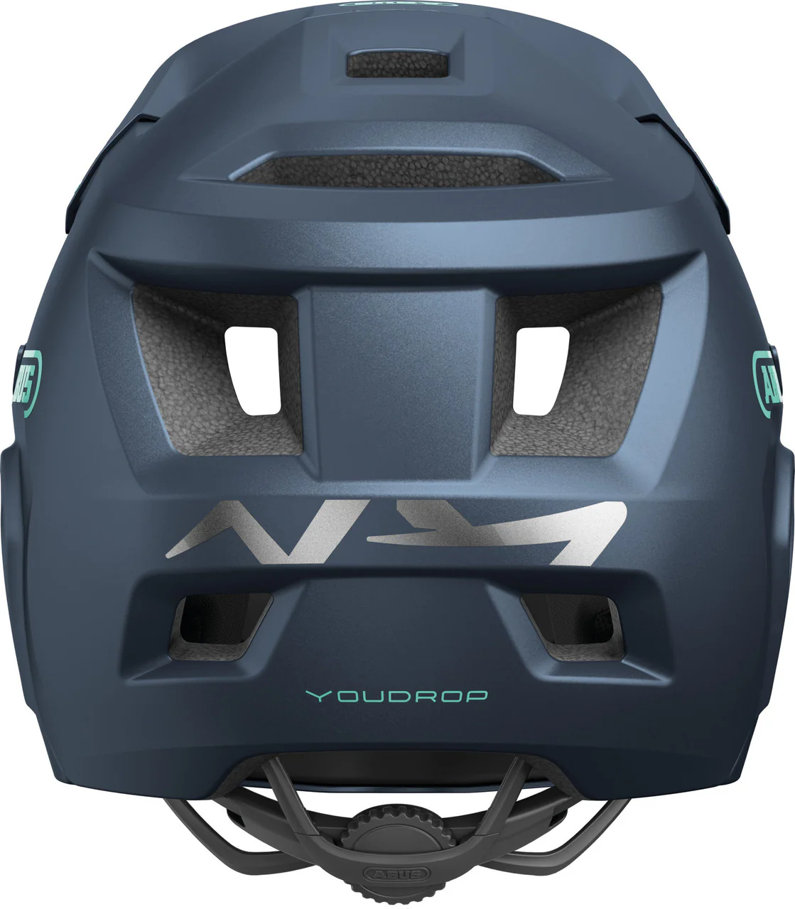 ABUS YouDrop FF Kids Full Face MTB Helmet – Midnight Blue | 48-55 cm - Image 4