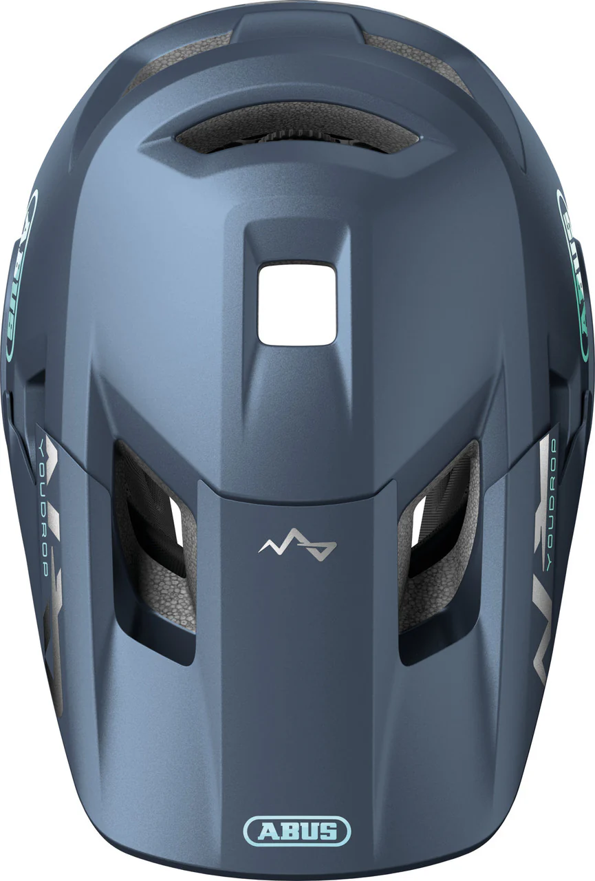 ABUS YouDrop FF Kids Full Face MTB Helmet – Midnight Blue | 48-55 cm - Image 5