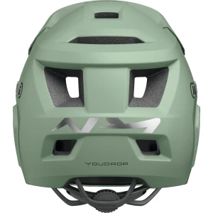 ABUS YouDrop FF Kids Full Face MTB Helmet in Mist Green 48-55cm - Image 2