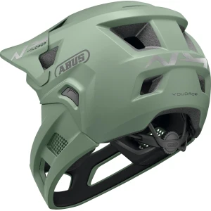 ABUS YouDrop FF Kids Full Face MTB Helmet in Mist Green 48-55cm - Image 4