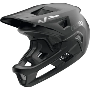 ABUS YouDrop FF Kids Full Face MTB Helmet in Muted Black 48-55cm