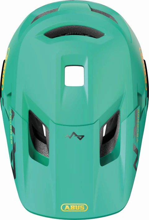 ABUS YouDrop FF Kids Full Face MTB Helmet Sage Green | Fits 48-55 cm - Image 4