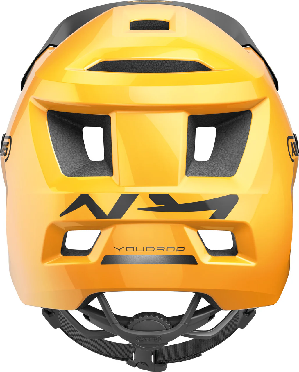 ABUS YouDrop Kids MTB Helmet in Icon Yellow (48-55cm) - Image 3