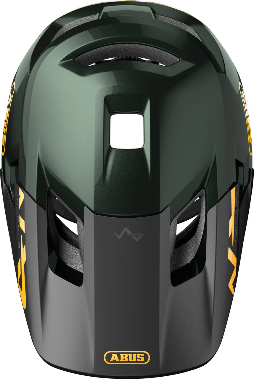 ABUS YouDrop Kids MTB Helmet in Moss Green (48-55cm) - Image 4