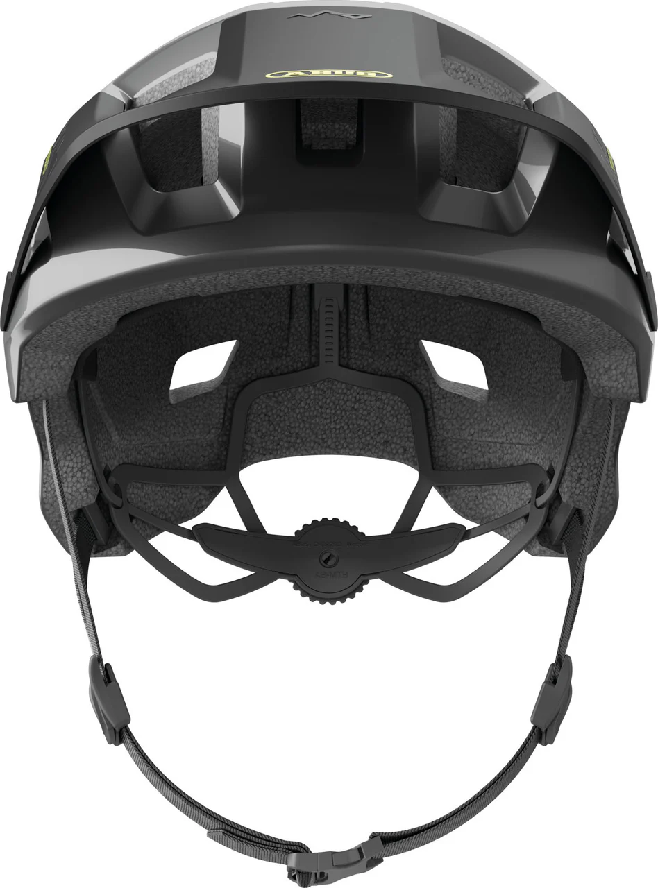 ABUS YouDrop Kids MTB Helmet in Shiny Black (48-55cm) - Image 2