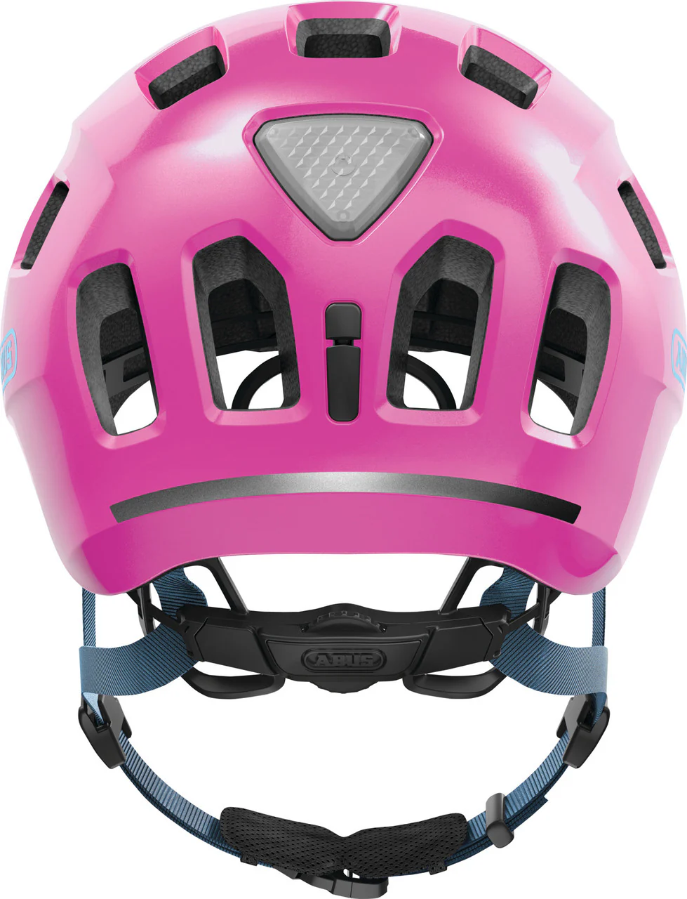 ABUS Youn-I 2.0 Kids Leisure Helmet With Integrated Rear LED Light In Sparkling Pink - Image 3